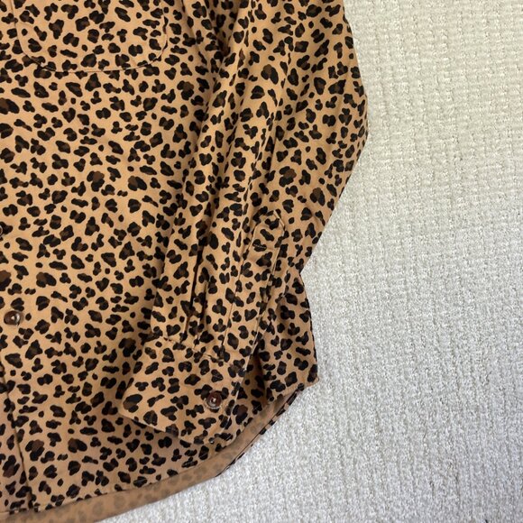 VTG Naked & Famous Retro Jaguar AOP Canada Made Shirt Men’s Large Button - Picture 6 of 16